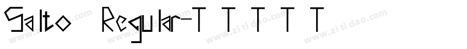 Salto Regular字体转换